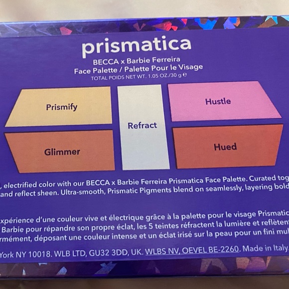 BECCA COSMETICS x Barbie Ferreira Prismatica Face Palette BNIB - Picture 5 of 7
